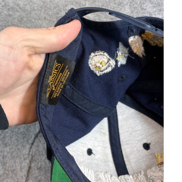 VINTAGE 90s Where The Wild Things Are Hat Cap Yupoong Blue Snapback Streetwear - Picture 7 of 7